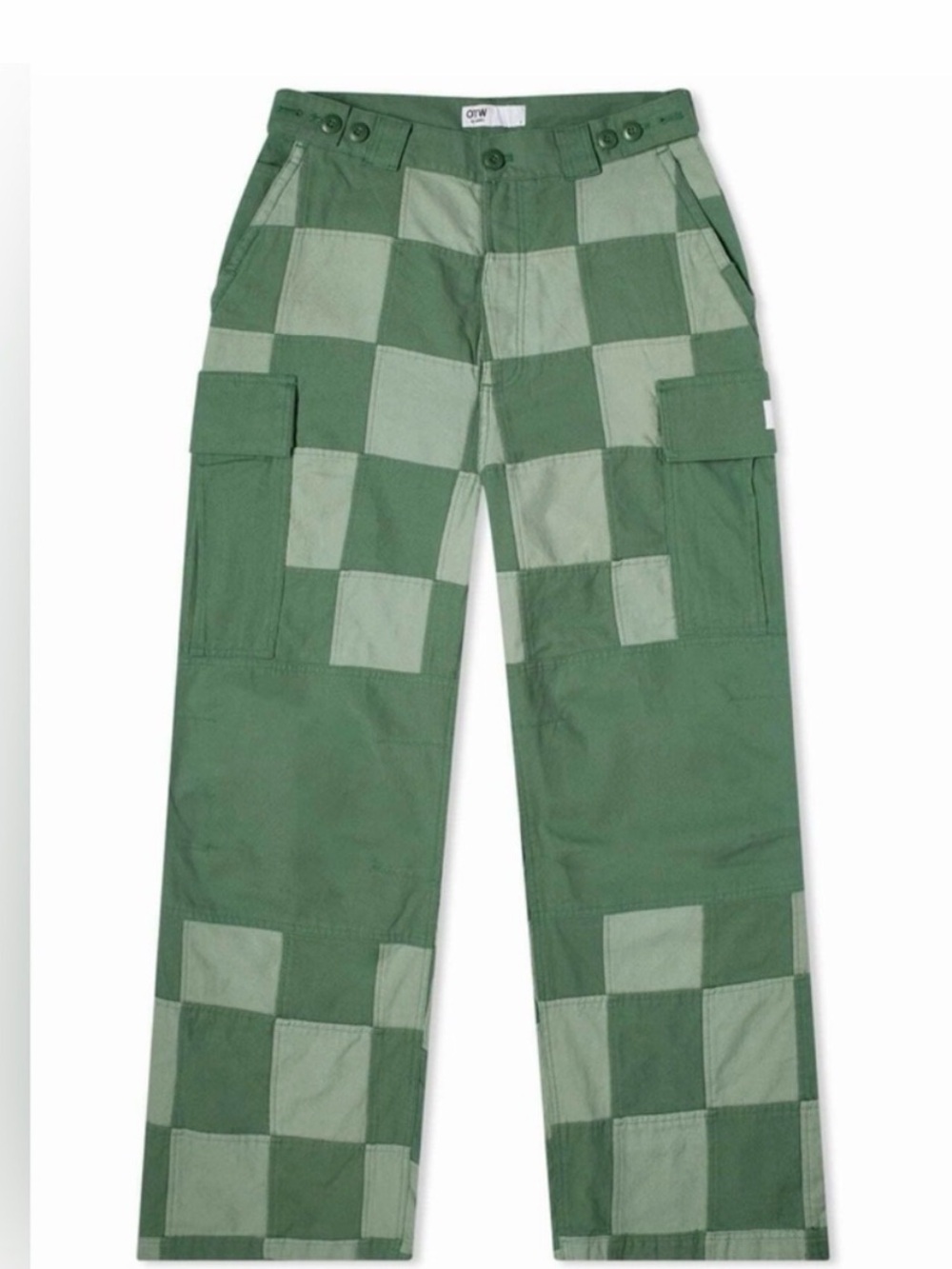 Vans OTW Men’s Checkerboard Patch Cargo Pants in Green